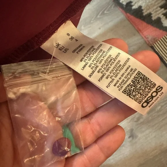 ASOS Purple/Maroon Unique Edgy Cut Out Dress Sz 4 - NWT - Picture 14 of 16